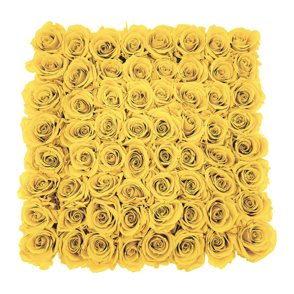 Preserved Roses Large Box | Bright Yellow | Unique Flowers For